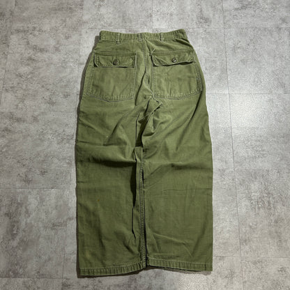 1970s US Army OG107 Baker Pants, Size 32 x 29 (W30 L26)