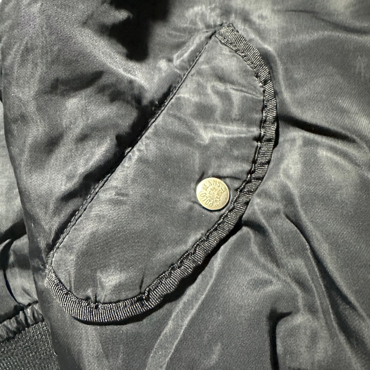 【希少個体】90s Polo Jeans MA-1 Flight Jacket "CONMAR ZIP" - Black