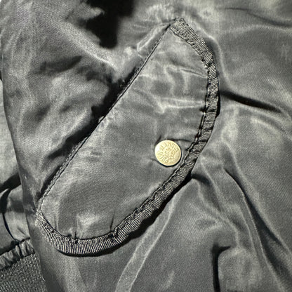 【希少個体】90s Polo Jeans MA-1 Flight Jacket "CONMAR ZIP" - Black
