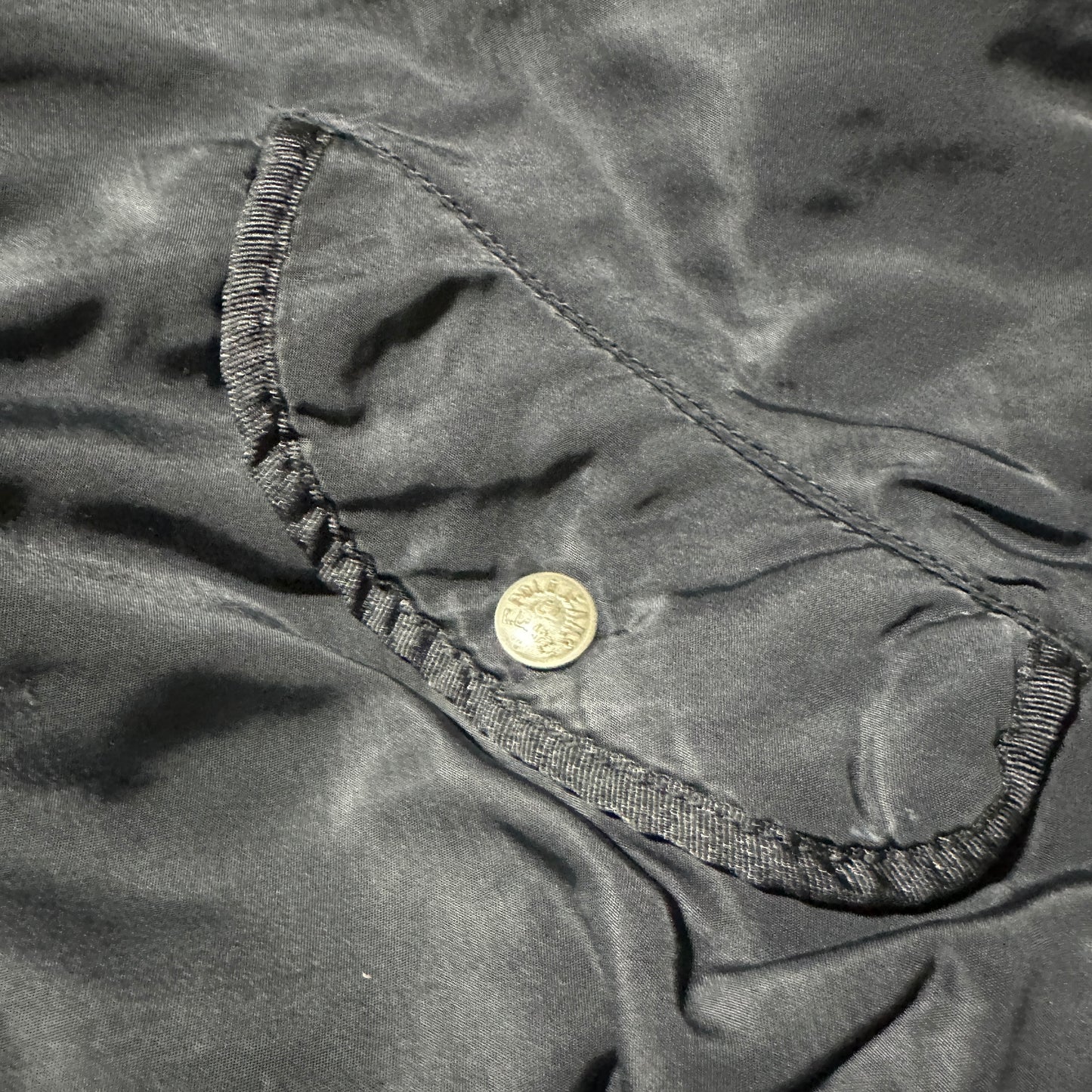 【希少個体】90s Polo Jeans MA-1 Flight Jacket "CONMAR ZIP" - Black