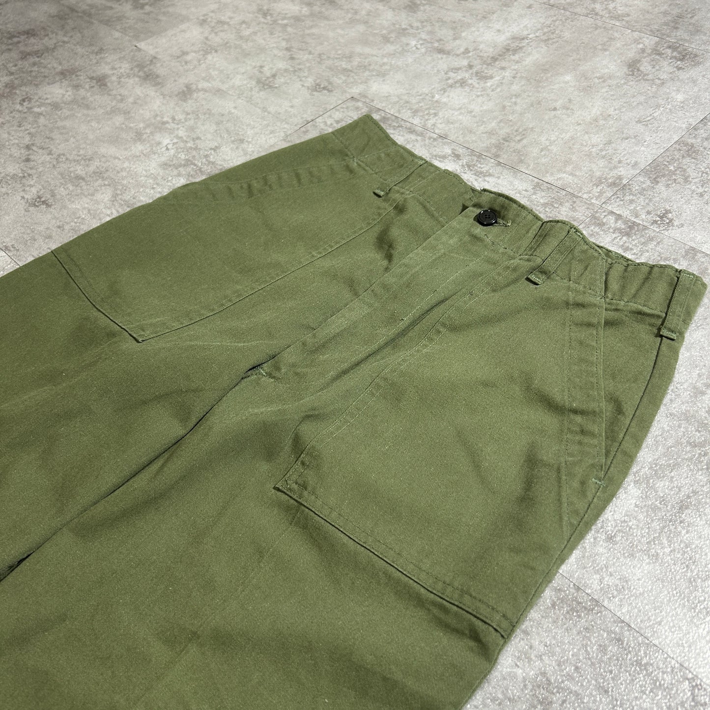 70s US Army OG507 Baker Pants, Size 32 x 31 (W30 x L30)