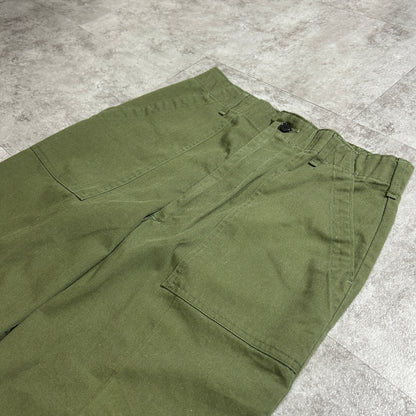 70s US Army OG507 Baker Pants, Size 32 x 31 (W30 x L30)