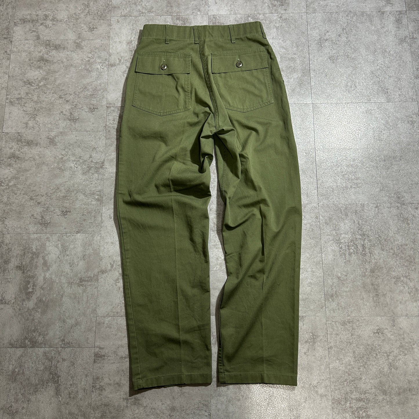 70s US Army OG507 Baker Pants, Size 32 x 31 (W30 x L30)