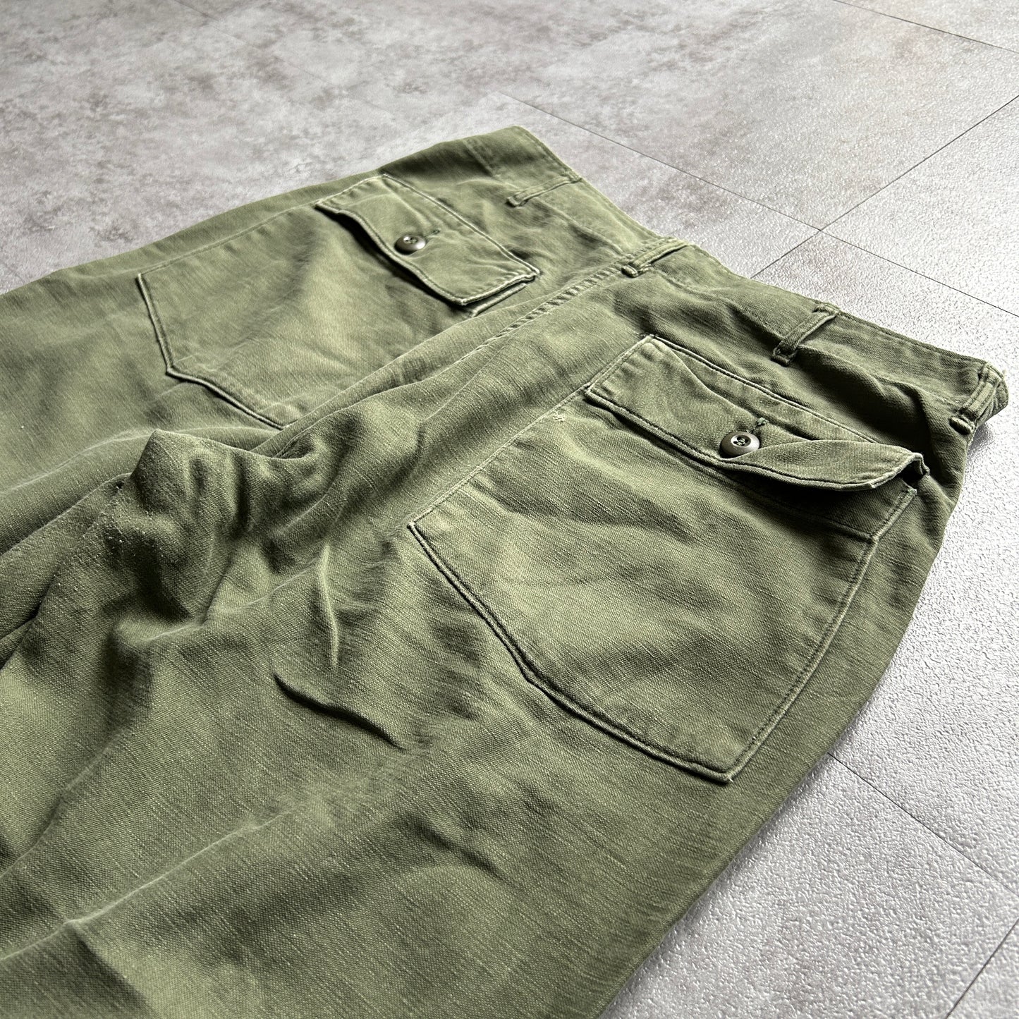 70s US Army OG107 baker pants 34×29