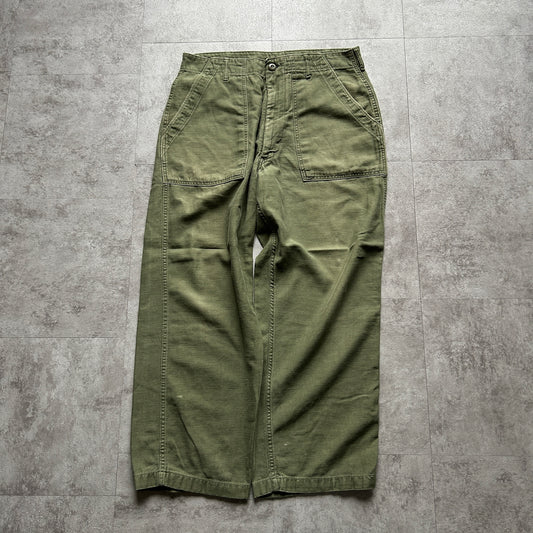 70s US Army OG107 baker pants 34×29