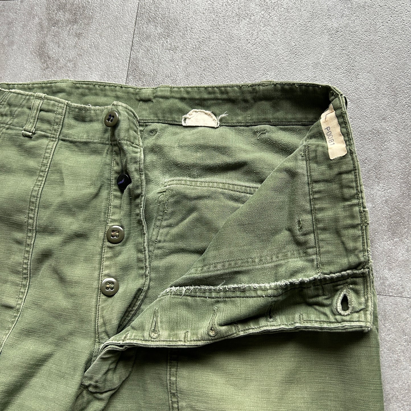 60s US Army OG107 baker pants 34×29