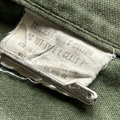 60s US Army OG107 baker pants 42×31