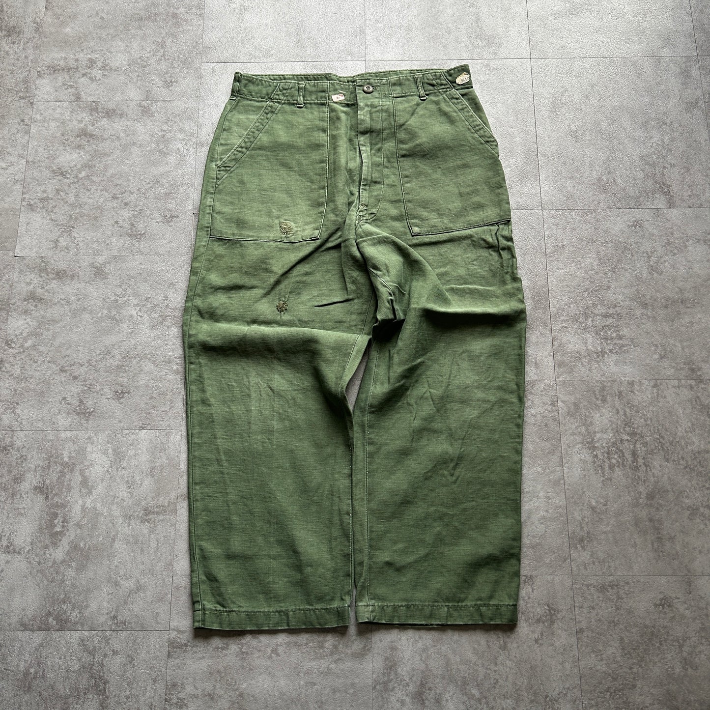 70s US Army  OG107 baker pants