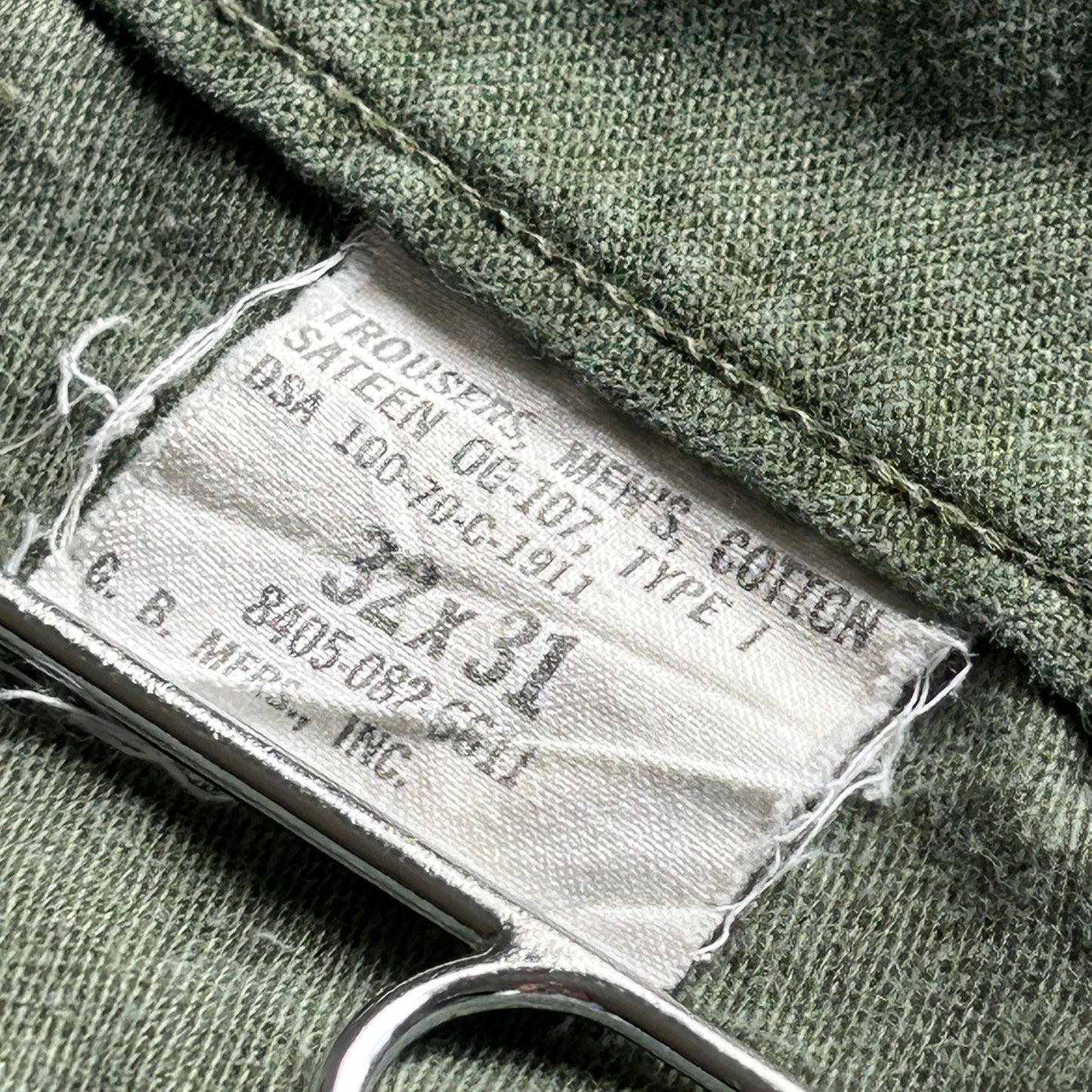 70s US Army OG107 baker pants 32×31