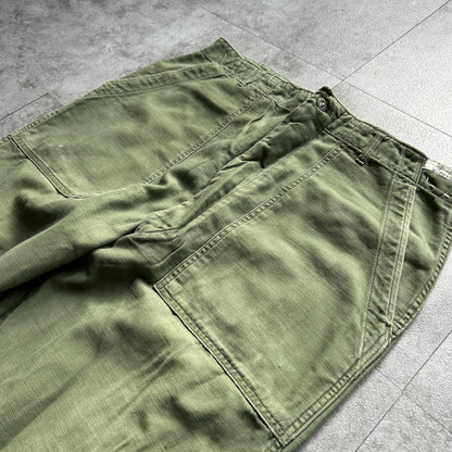 60s US Army OG107 baker pants 36×35