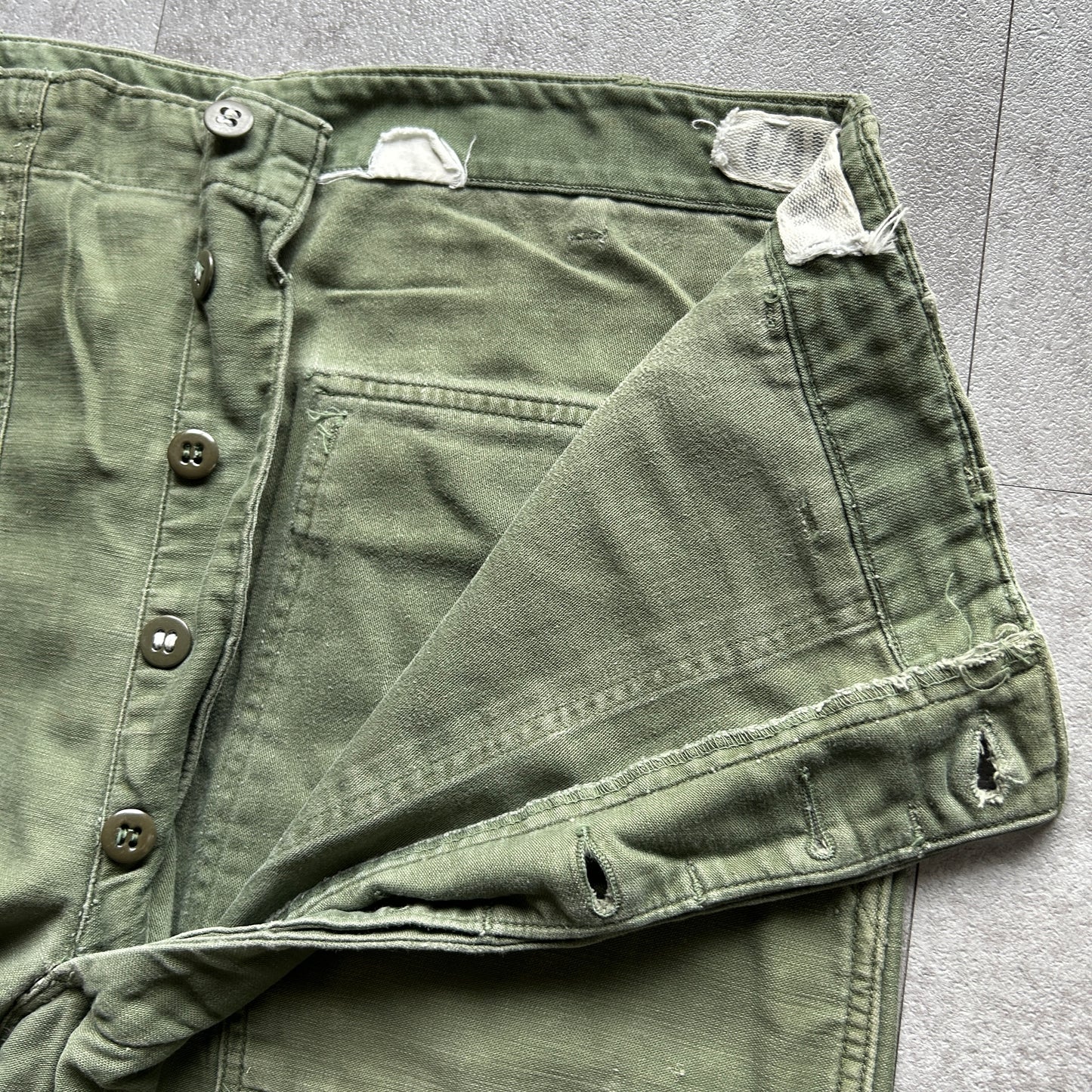 60s US Army OG107 baker pants 36×35