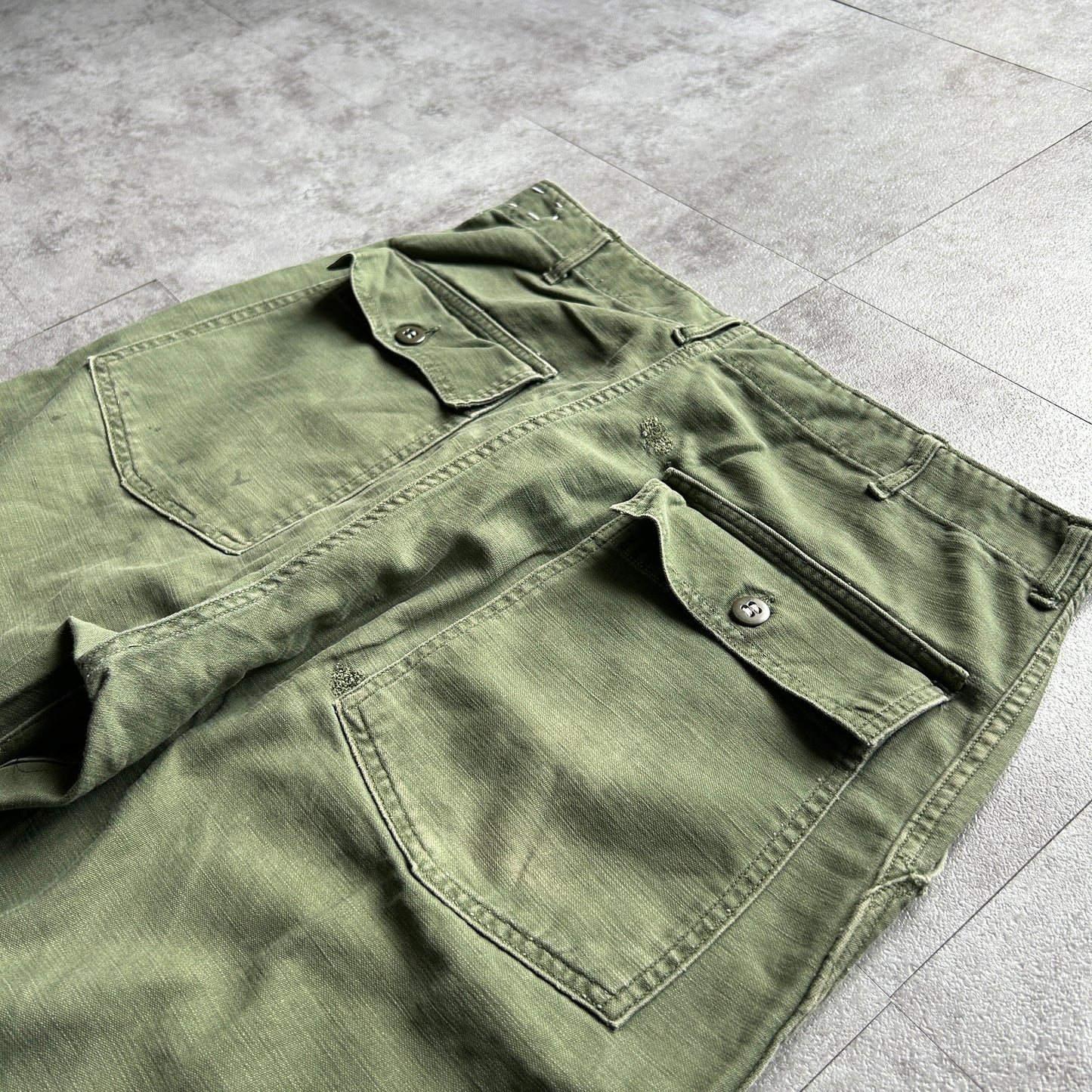 60s US Army OG107 baker pants 36×35