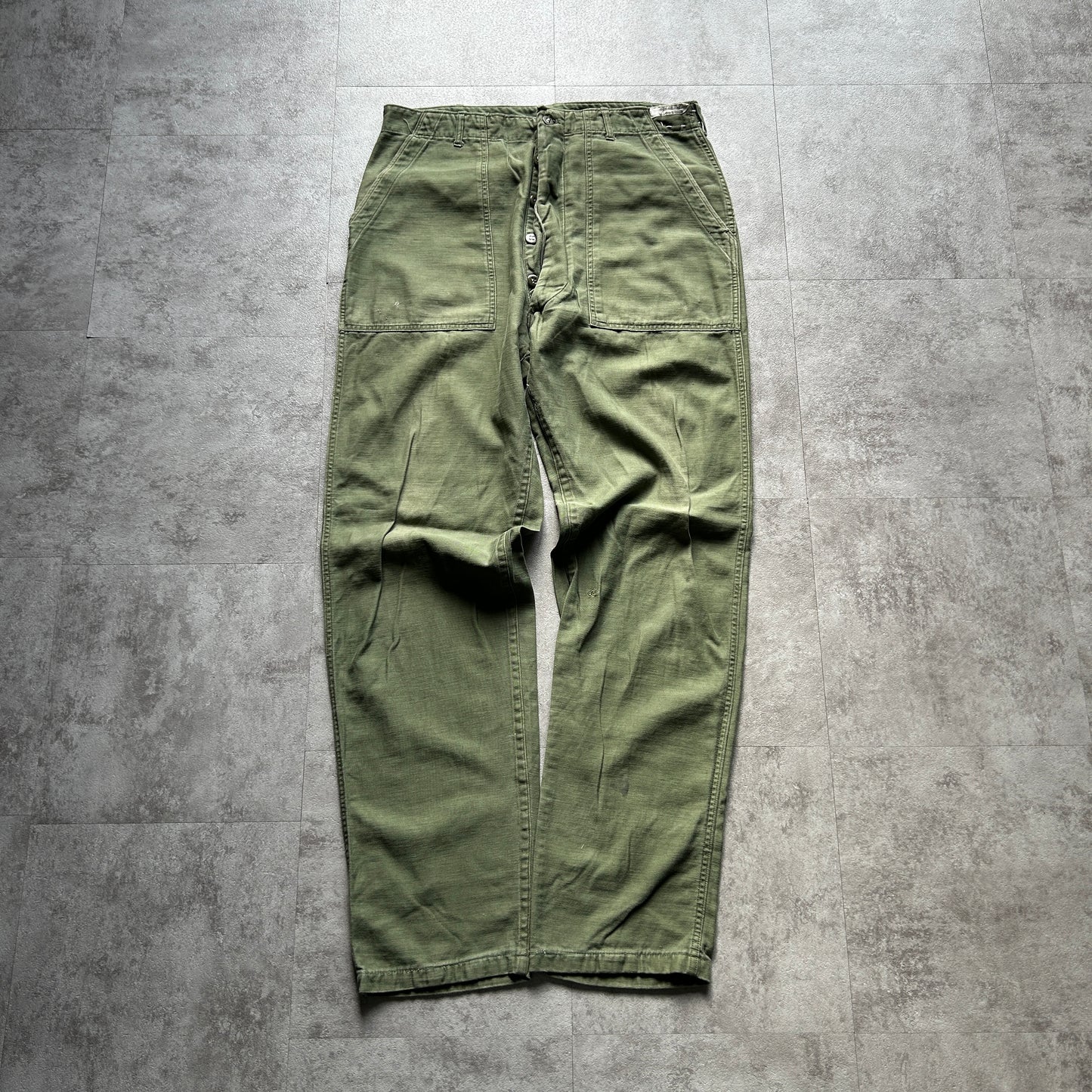 60s US Army OG107 baker pants 36×35