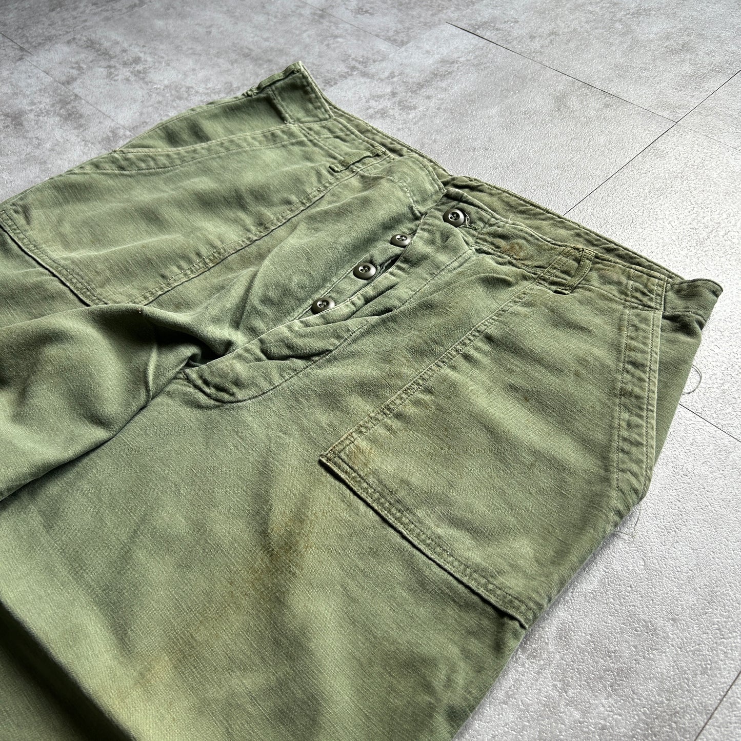 60s US Army OG107 baker pants 40×33
