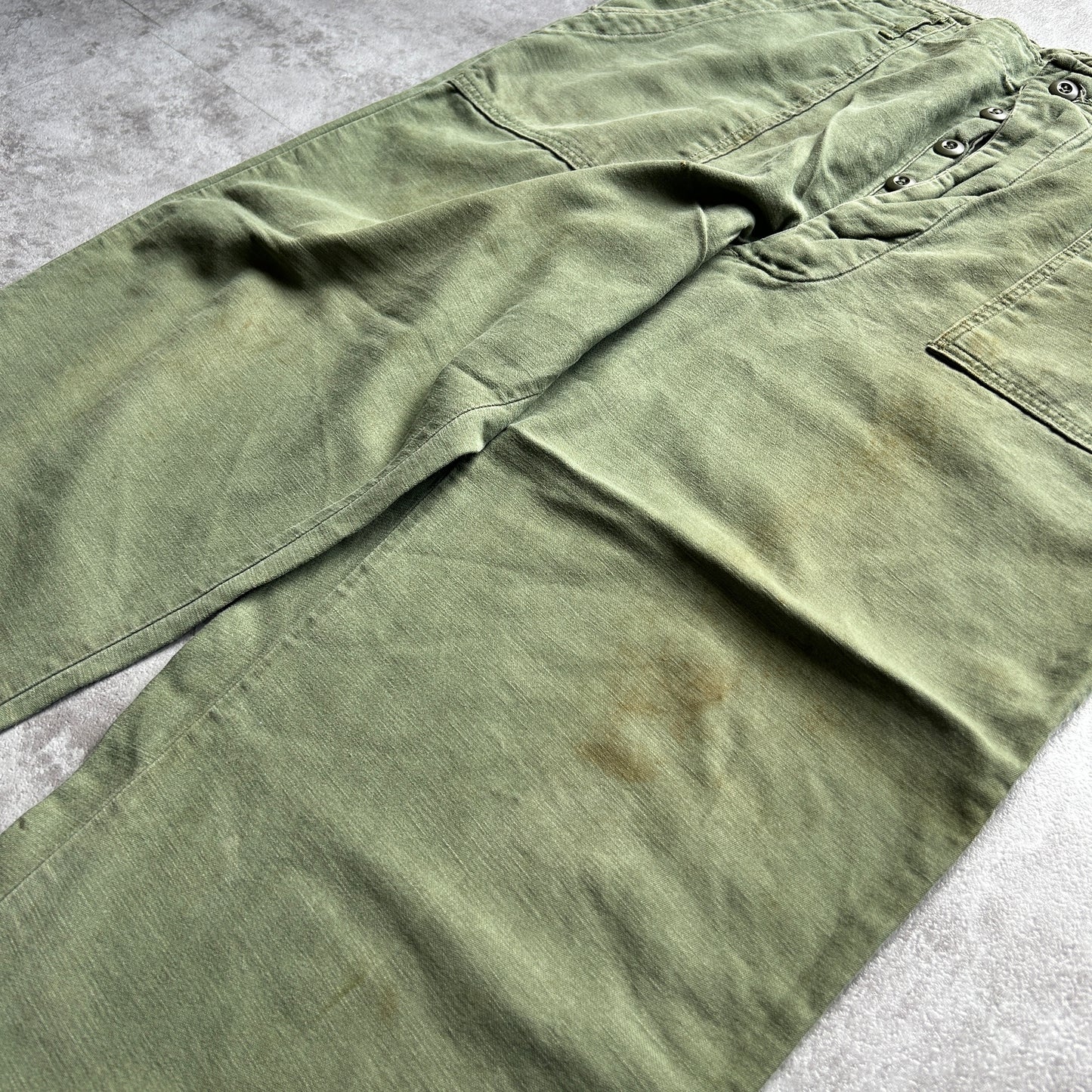 60s US Army OG107 baker pants 40×33