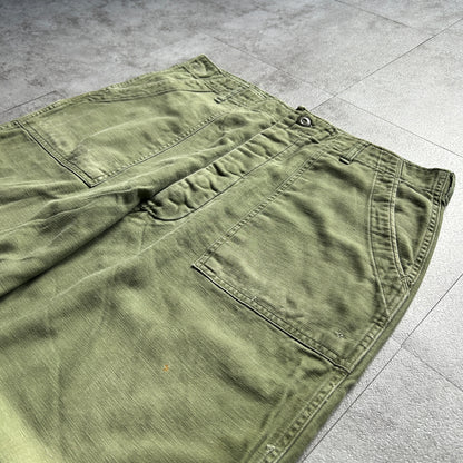 60s US Army OG107 baker pants 38×33