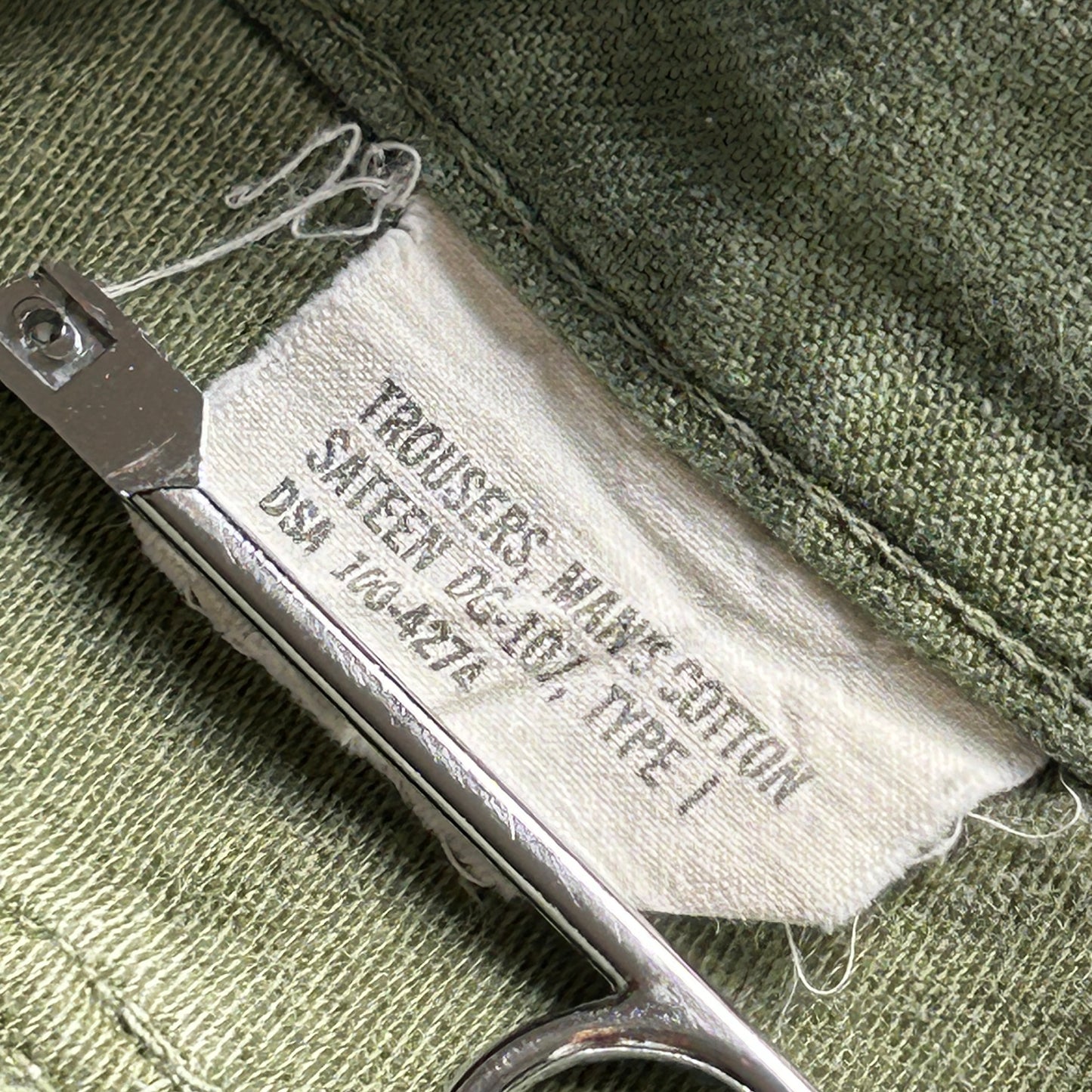 60s US Army OG107 baker pants 38×33