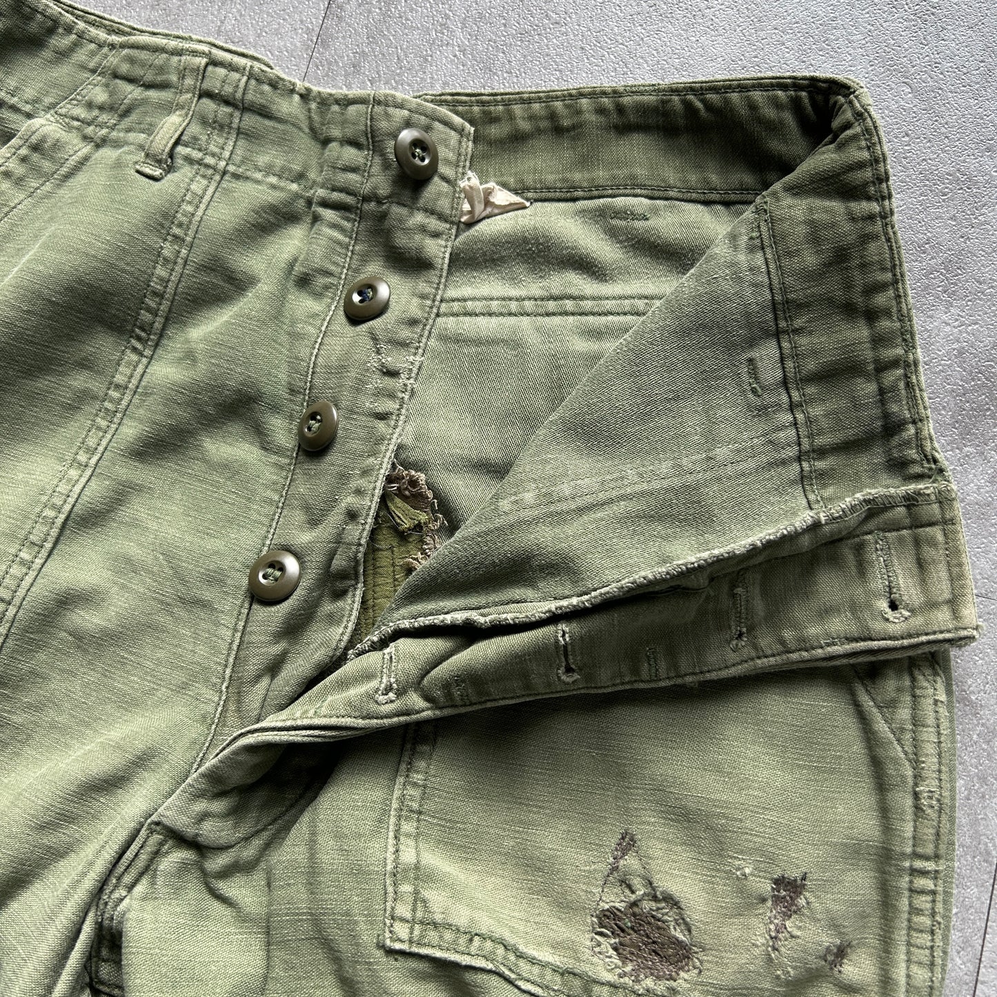 70s US Army OG107 baker pants 32×33