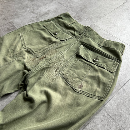 70s US Army OG107 baker pants 32×33