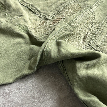 70s US Army OG107 baker pants 32×33