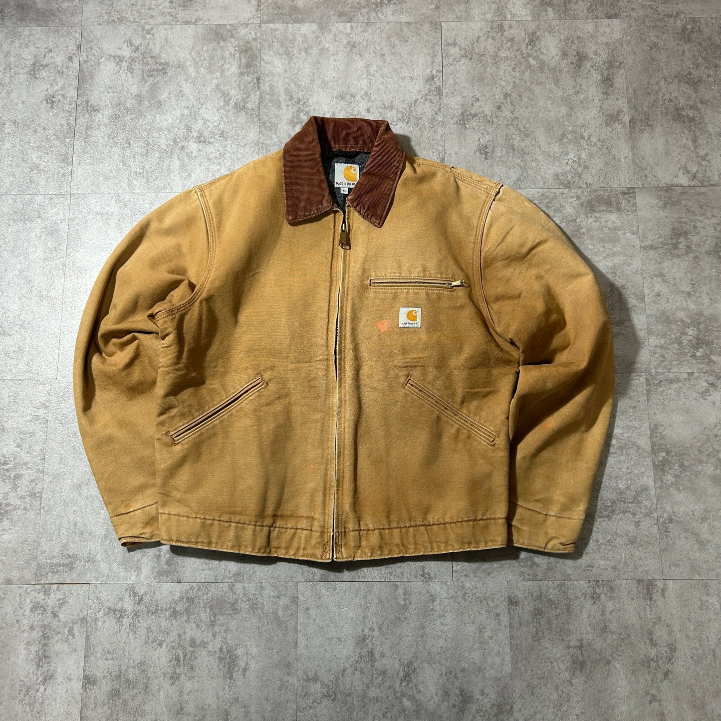 00s USA製 ブラウン カーハート デトロイトジャケット ダックM