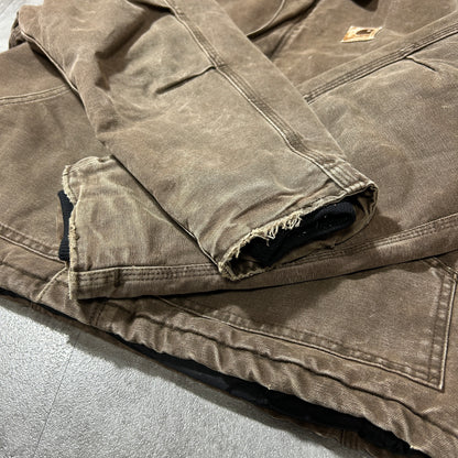 00s USA製 ダークブラウン カーハート トラディショナルジャケット ダック