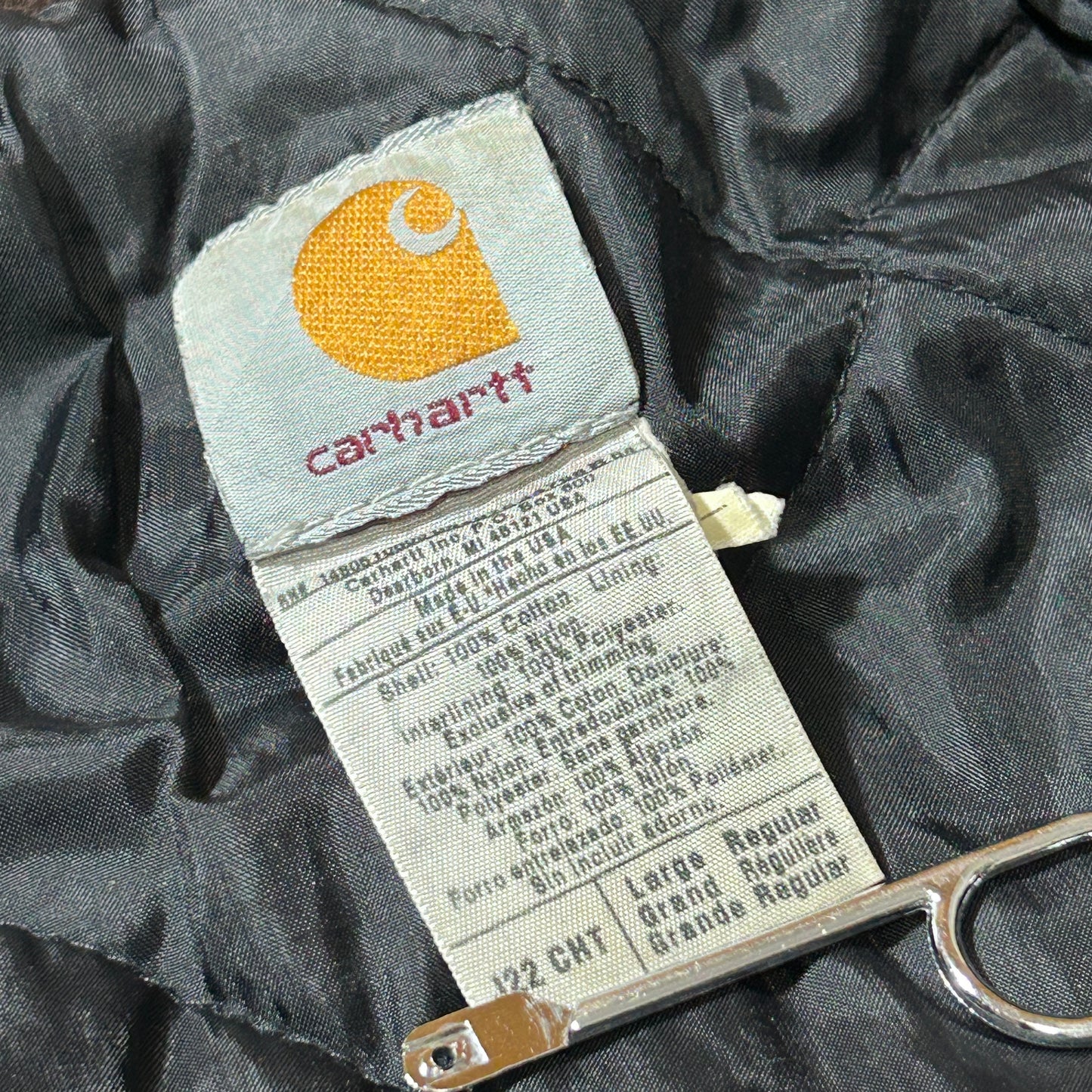 00s USA製 ダークブラウン カーハート トラディショナルジャケット ダック