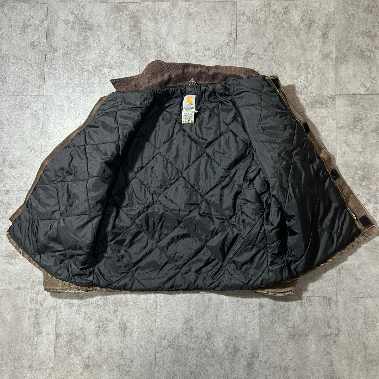 00s USA製 ダークブラウン カーハート トラディショナルジャケット ダック