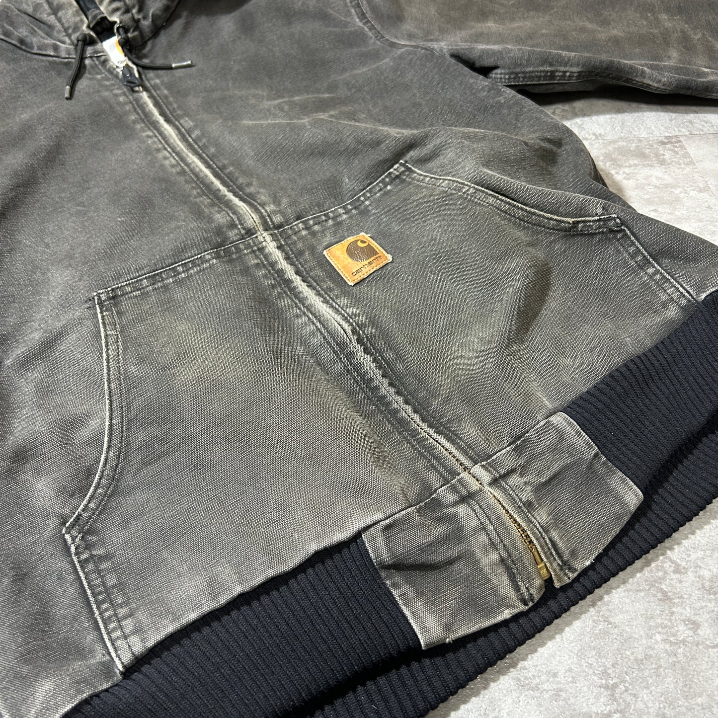 00s メキシコ製 ブラック カーハート アクティブジャケット ダックL