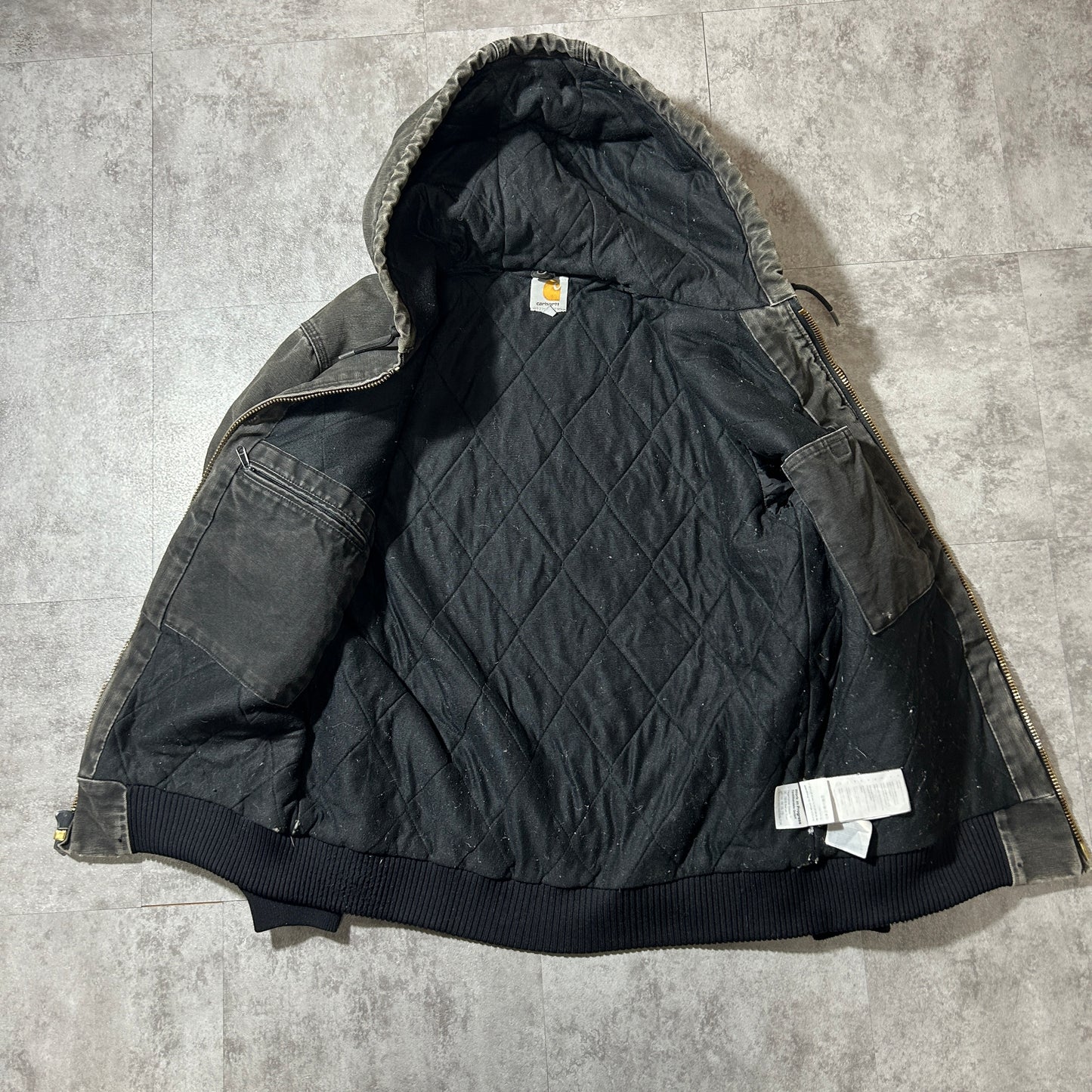 00s メキシコ製 ブラック カーハート アクティブジャケット ダックL