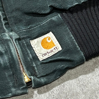 00s USA製 ブラック カーハート サンタフェジャケット ダックL