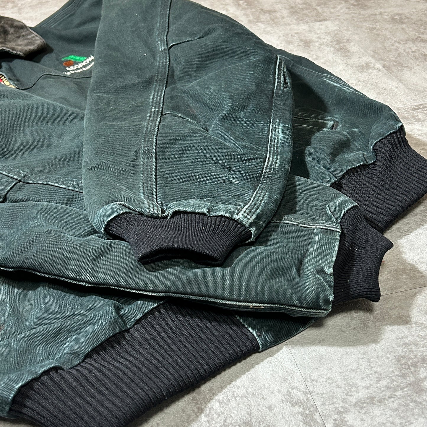 00s USA製 ブラック カーハート サンタフェジャケット ダックL