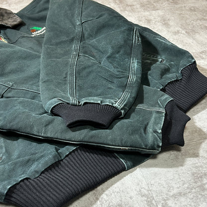 00s USA製 ブラック カーハート サンタフェジャケット ダックL