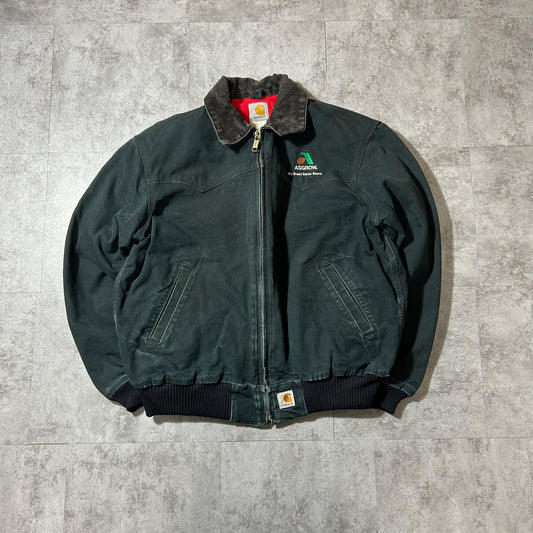 00s USA製 ブラック カーハート サンタフェジャケット ダックL