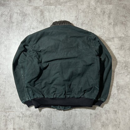 00s USA製 ブラック カーハート サンタフェジャケット ダックL