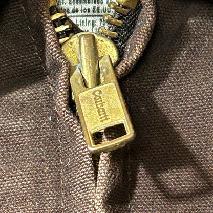 00s メキシコ製USA生地 ダークブラウン カーハート トラディショナルジャケット ダックXL