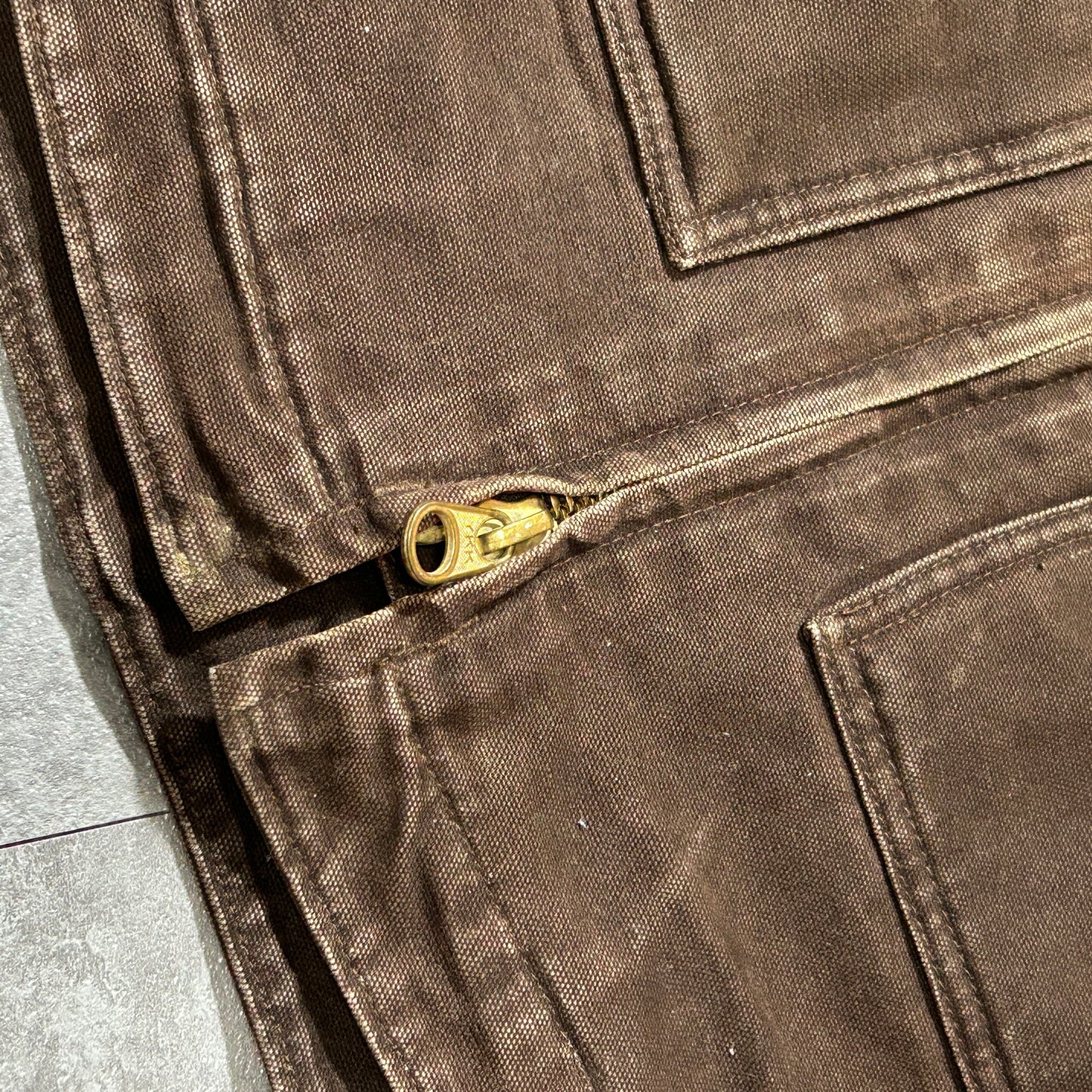 00s メキシコ製USA生地 ダークブラウン カーハート トラディショナルジャケット ダックXL