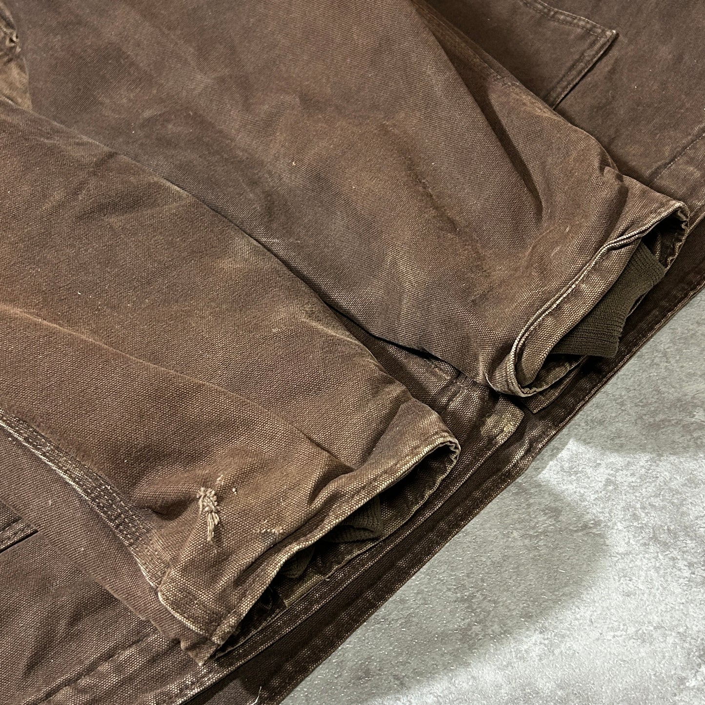 00s メキシコ製USA生地 ダークブラウン カーハート トラディショナルジャケット ダックXL