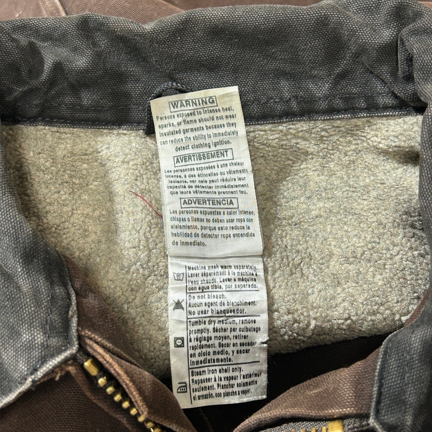 00s メキシコ製USA生地 ダークブラウン カーハート トラディショナルジャケット ダックXL