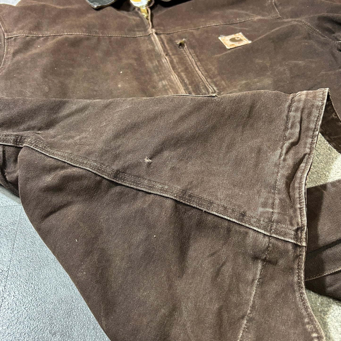 00s メキシコ製USA生地 ダークブラウン カーハート トラディショナルジャケット ダックXL