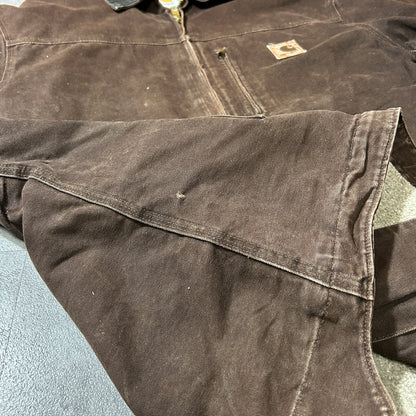 00s メキシコ製USA生地 ダークブラウン カーハート トラディショナルジャケット ダックXL