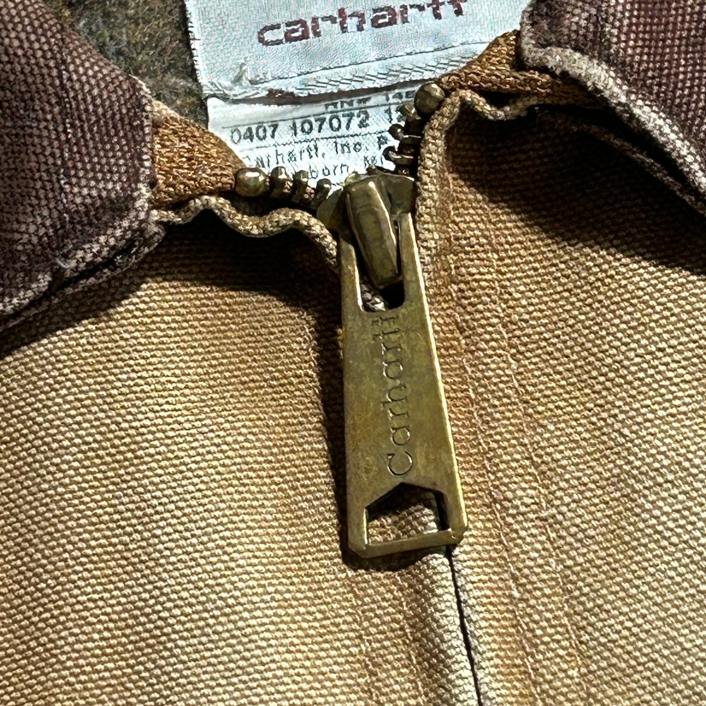 00s メキシコ製 ブラウン カーハート デトロイトジャケット ダックL