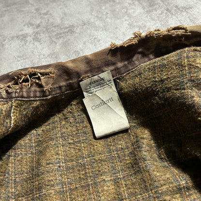 00s メキシコ製 ブラウン カーハート デトロイトジャケット ダックL