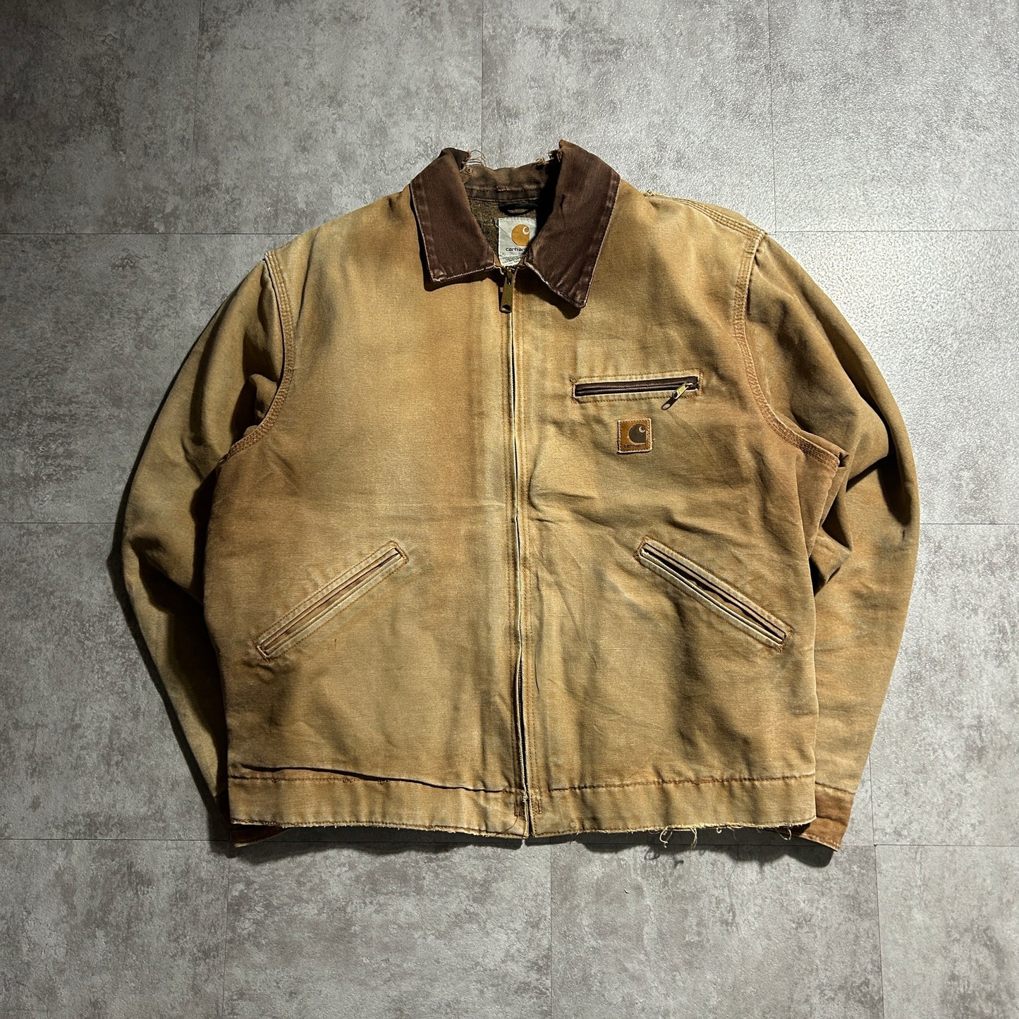 00s メキシコ製 ブラウン カーハート デトロイトジャケット ダックL