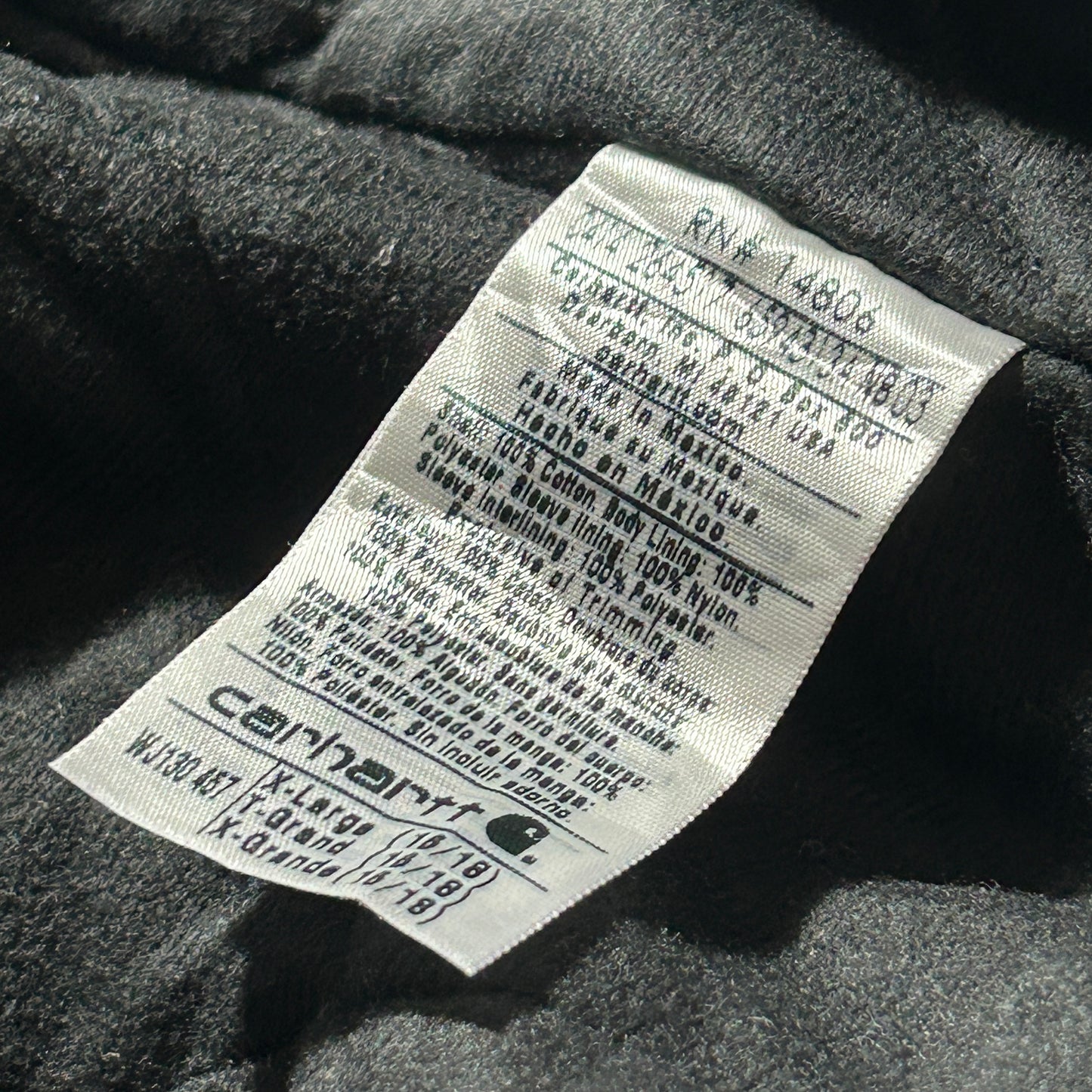 00s メキシコ製 ブルー カーハート アクティブジャケット ダックXL