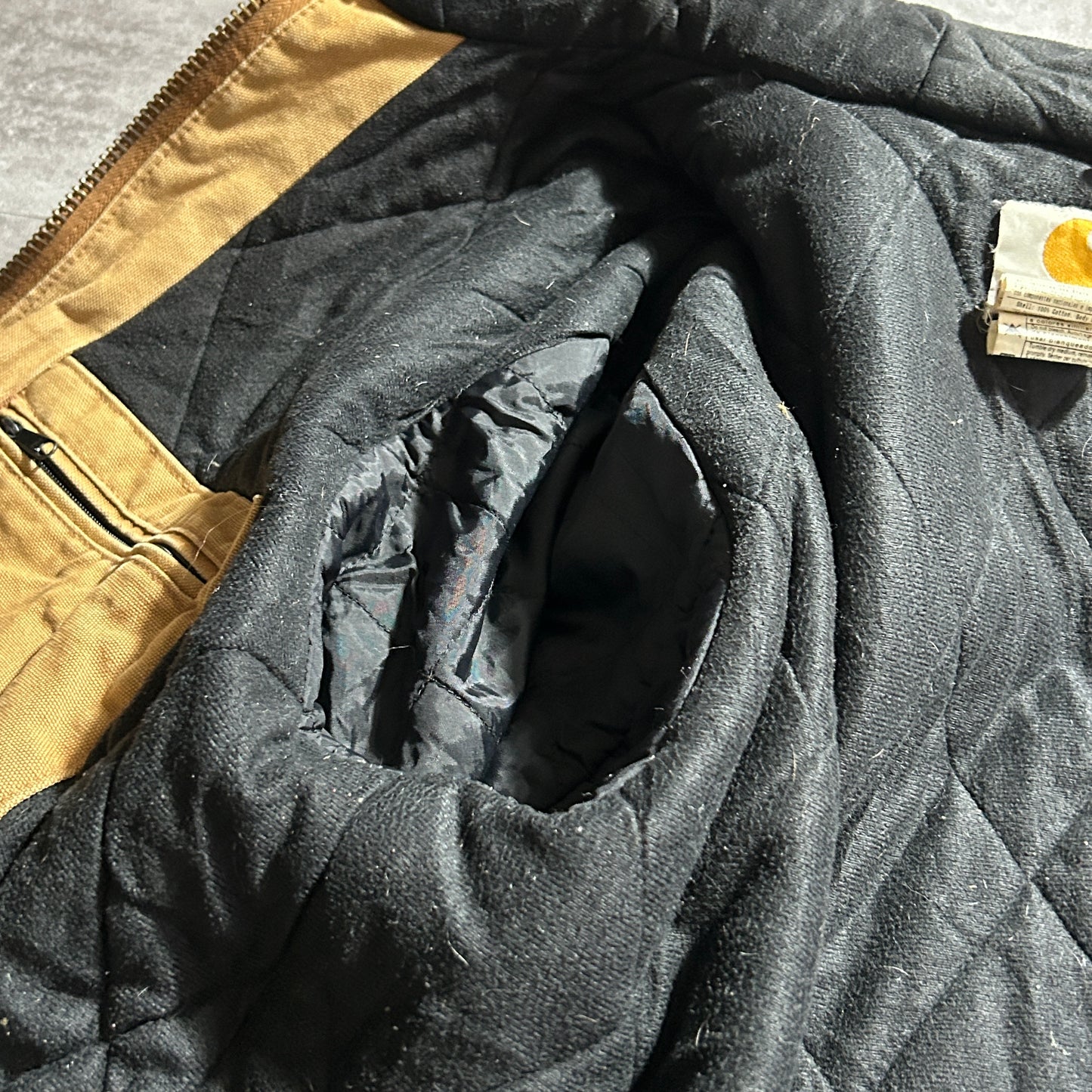 00s USA製 ブラウン カーハート アクティブジャケット ダック