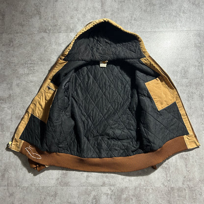 00s USA製 ブラウン カーハート アクティブジャケット ダック