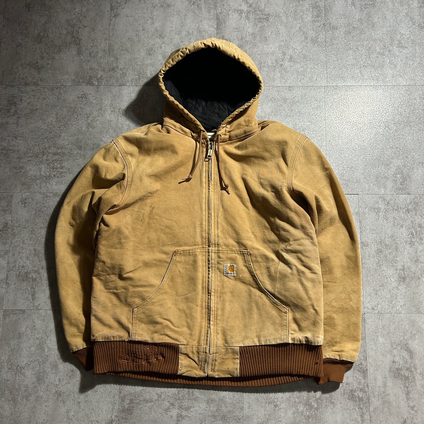 00s USA製 ブラウン カーハート アクティブジャケット ダック