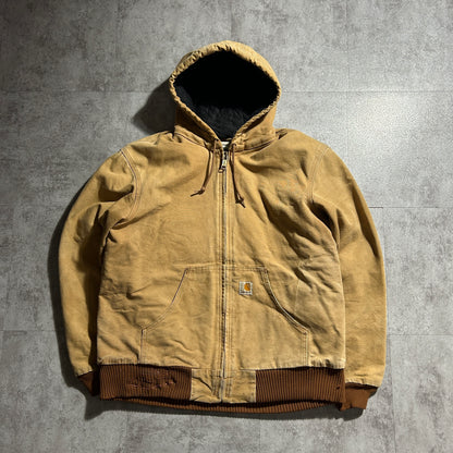 00s USA製 ブラウン カーハート アクティブジャケット ダック