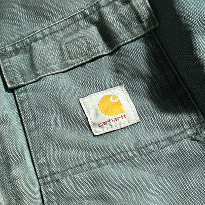 80-90s 星タグ USA製 グリーン カーハート トラディショナルジャケット ダックXXL(2L)